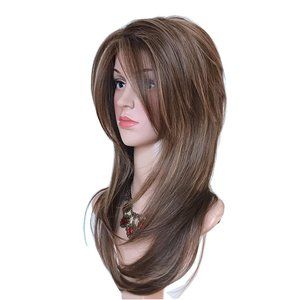 Ash Blonde Highlight Wig
